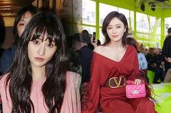 'Phú sát' Tần Lam đẹp rạng ngời - Trịnh Sảng già nua, gầy hóp mặt đi xem show thời trang