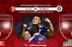 Soi kèo 4.25 SC vs Hà Nội (15h00 ngày 2/10). Lượt về chung kết liên khu vực AFC Cup 2019. Trực tiếp FOX Sport