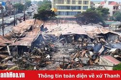 Huyện Tĩnh Gia: Chợ Còng còn lại đống … đổ nát