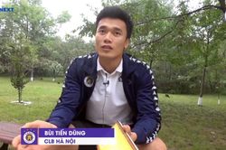 Bùi Tiến Dũng thư thái trước trận đấu lịch sử của Hà Nội FC ở Bình Nhưỡng