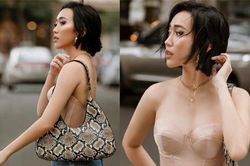 Diệu Nhi diện trang phục khoe body táo bạo, gây chú ý với tóc ngắn cá tính