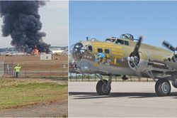 Rơi 'pháo đài bay' Boeing B-17 của Mỹ, 7 người thiệt mạng