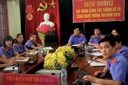 Tổ chức hội nghị tập huấn công tác thống kê; thi đua khen thưởng trong ngành KSND