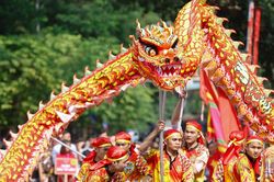 Sôi động liên hoan múa rồng Hà Nội 2019