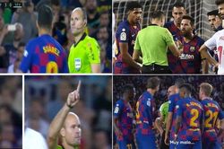 Vì sao Barca dính 2 thẻ đỏ cùng lúc ở cuối trận thắng Sevilla?