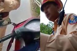 Xác minh tổ CSGT tỉnh Vĩnh Phúc bị người dân tố cản trở, lạm quyền