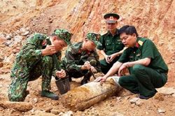 Quảng Ninh: Phát hiện quả bom còn nguyên ngòi nổ