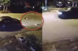Clip: Kinh hãi ô tô lao nhanh, húc văng 3 mẹ con đang sang đường