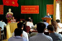 Cử tri quan tâm đến vấn đề cơ sở hạ tầng, phát triển kinh tế địa phương