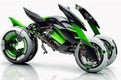 Kawasaki sắp trình làng Kawasaki J - siêu mô tô điện của tương lai