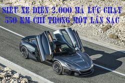 Siêu xe điện 2.000 mã lực chạy 550 km chỉ trong một lần sạc