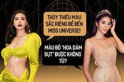 Được Minh Tú khuyên phải có màu, Hoàng Thùy lên tiếng: 'Màu đỏ nha, fan Tú nhớ ủng hộ Thùy'