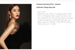 Hoàng Thùy Linh dự Liên hoan Ca nhạc Truyền hình châu Á - Thái Bình Dương