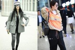 Phạm Băng Băng và 'tình địch một thời' đọ style cool ngầu ở sân bay