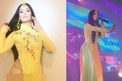 Nữ ca sĩ đồng quê Mỹ mặc áo dài phản cảm, Ngô Thanh Vân và loạt sao Việt nổi giận