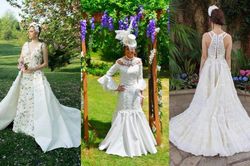 Tròn mắt với những chiếc váy cưới làm từ giấy vệ sinh lộng lẫy chẳng kém high fashion