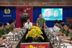 Thứ trưởng Nguyễn Văn Sơn kiểm tra công tác tại Công an tỉnh Bình Dương