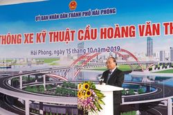 Thủ tướng Nguyễn Xuân Phúc dự Lễ thông xe cây cầu 'cánh chim biển'