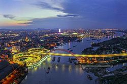 Thông xe kỹ thuật cây cầu 'Cánh chim biển' trị giá hơn 2 nghìn tỷ đồng