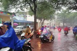 Nghệ An mưa lớn, hàng loạt trường thông báo cho học sinh nghỉ học