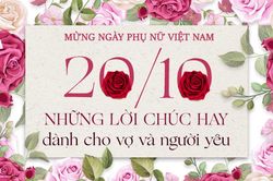 Những lời chúc hay ngày 20/10 cho vợ và người yêu