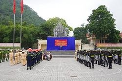 CA tỉnh Hà Giang ra quân đảm bảo ANTT, bảo vệ Đại hội đại biểu Đảng các cấp