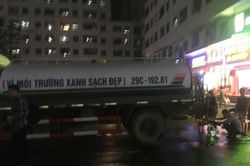 Xe stec cấp nước chưa bảo đảm vệ sinh là của Chi nhánh dịch vụ nhà ở Linh Đàm