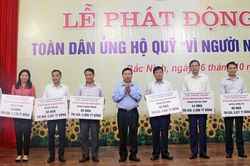 Hơn 15 tỷ đồng ủng hộ Quỹ 'Vì người nghèo' tỉnh Bắc Ninh