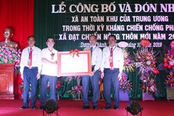 Dương Thành đón nhận xã An toàn khu