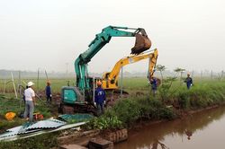 Huyện Phú Xuyên bàn giao mặt bằng xây dựng trạm biến áp 110kV