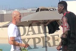 Báo động cho MU: Lộ ảnh Pogba gặp Zidane ở Dubai