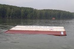 Tàu container tải trọng 8.000 tấn chìm ở sông Lòng Tàu - Cần Giờ