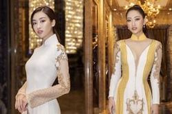 Đỗ Mỹ Linh - Lương Thùy Linh diện áo dài trắng, ai cũng khiến fan ngây ngất