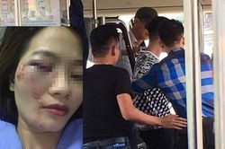 Nhắc nhở chửi bậy, nữ phụ xe buýt bị 4 thanh niên đánh hội đồng