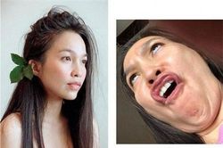 Loạt sao Việt tự đăng ảnh 'dìm hàng', sốc nhất là Hiền Thục