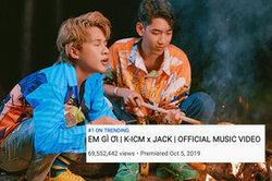 'Em gì ơi' của Jack và K-ICM bất ngờ đạt Top 1 Trending: Nghi vấn YouTube thực sự bỏ quên sau 2 tuần?