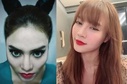 Lan Ngọc trang điểm phong cách 'Tiên hắc ám' khiến fan giật mình