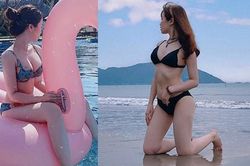 Bạn gái hotgirl của Văn Toàn liên tục tung ảnh bikini khoe 3 vòng 'bỏng mắt'