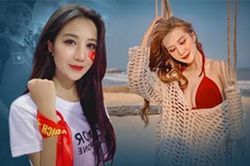 Cận cảnh nhan sắc nữ CĐV từng 'gây bão' trên SVĐ Mỹ Đình