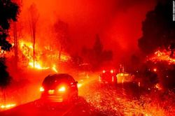 Cháy rừng như 'ngày tận thế', dân California cuống cuồng sơ tán