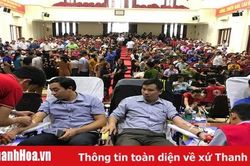 Hơn 1.000 người tham gia ngày hội hiến máu tình nguyện huyện Thường Xuân