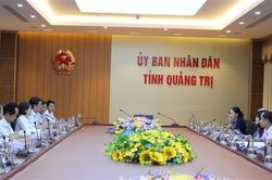 UBND tỉnh Quảng Trị làm việc với đoàn công tác Quỹ CDIA