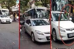 Xử lý hành chính chiến sỹ Công an dừng đỗ xe sai quy định