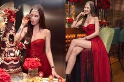 Sinh nhật dát vàng của cựu tiếp viên nhận trợ cấp 10 tỷ/tháng từ chồng cũ