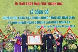 Công bố huyện Thọ Xuân đạt chuẩn nông thôn mới