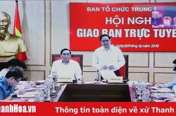 Hội nghị giao ban trực tuyến công tác xây dựng Đảng
