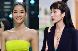 Hoàng Thùy ăn diện cá tính, xuất hiện cùng bản sao ở sàn catwalk