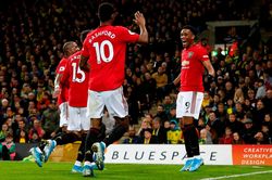 MU tỷ lệ thắng tăng đột biến khi Martial thi đấu
