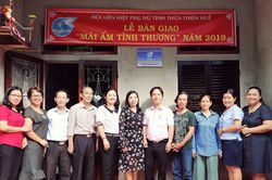 Bàn giao 2 Mái ấm tình thương cho hội viên có hoàn cảnh khó khăn tại Huế