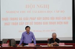 Cải tiến phương thức hoạt động của cán bộ Mặt trận cơ sở